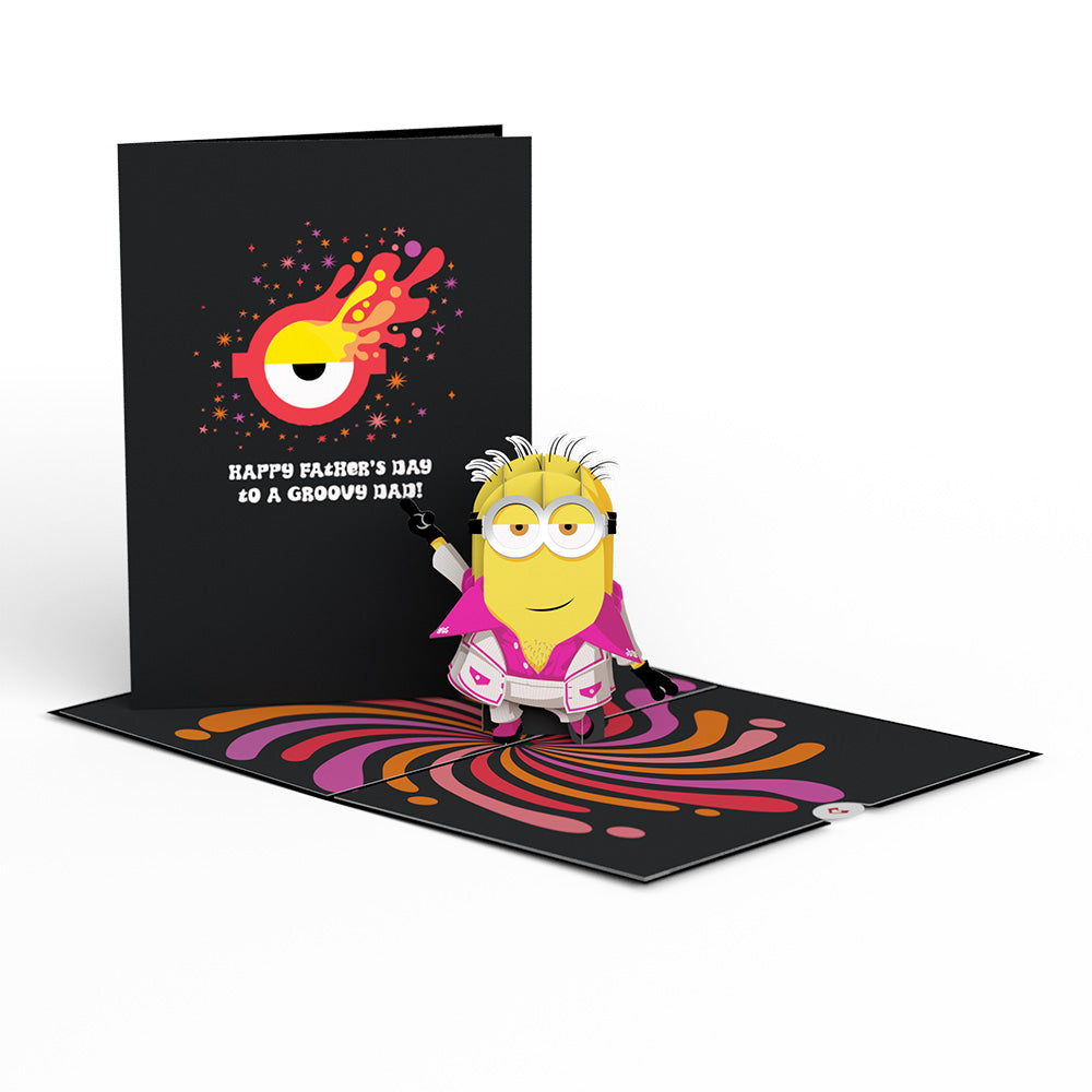 Minions Groovy Father's Day Pop-Up Card、mySite、solidvoid