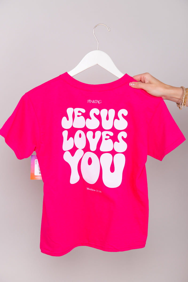 Jesus Loves You Tee - Girls Graphic、mySite、hinf8tx79