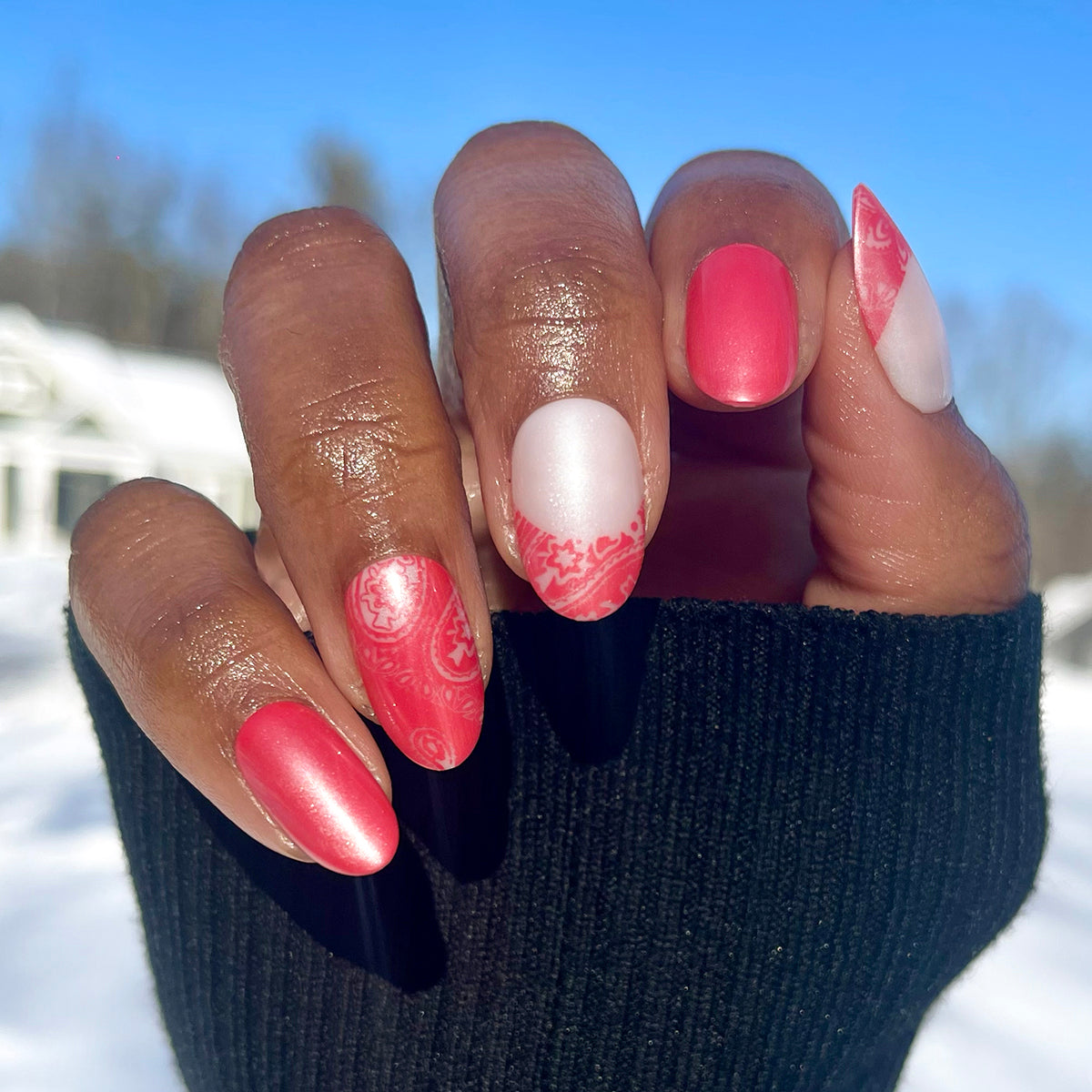 Bandana Chrome | Medium | Oval - Tab Press-On、mySite、solidvoid