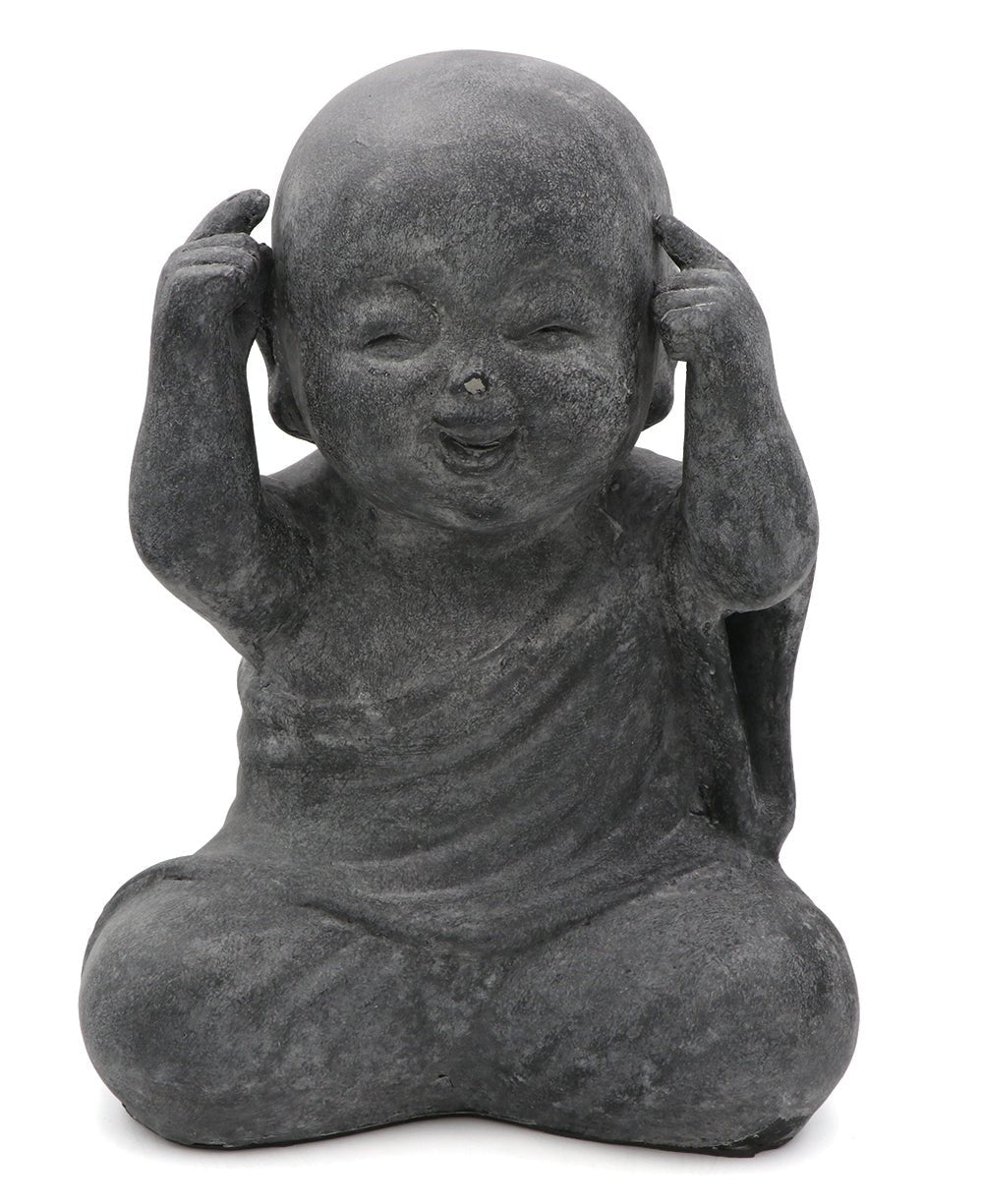 Enlightened Shaolin Monk Garden Statue, 16 Inches、mySite、topwebapps