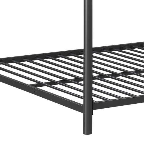 Furniture Triple Bunk Bed, FULL/FULL/FULL, black、、casual