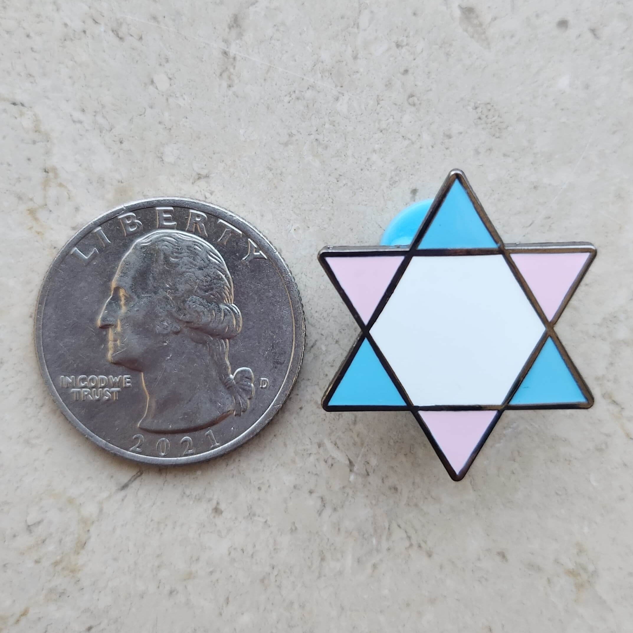 Trans Jewish Pride Pin、mySite、topwebapps