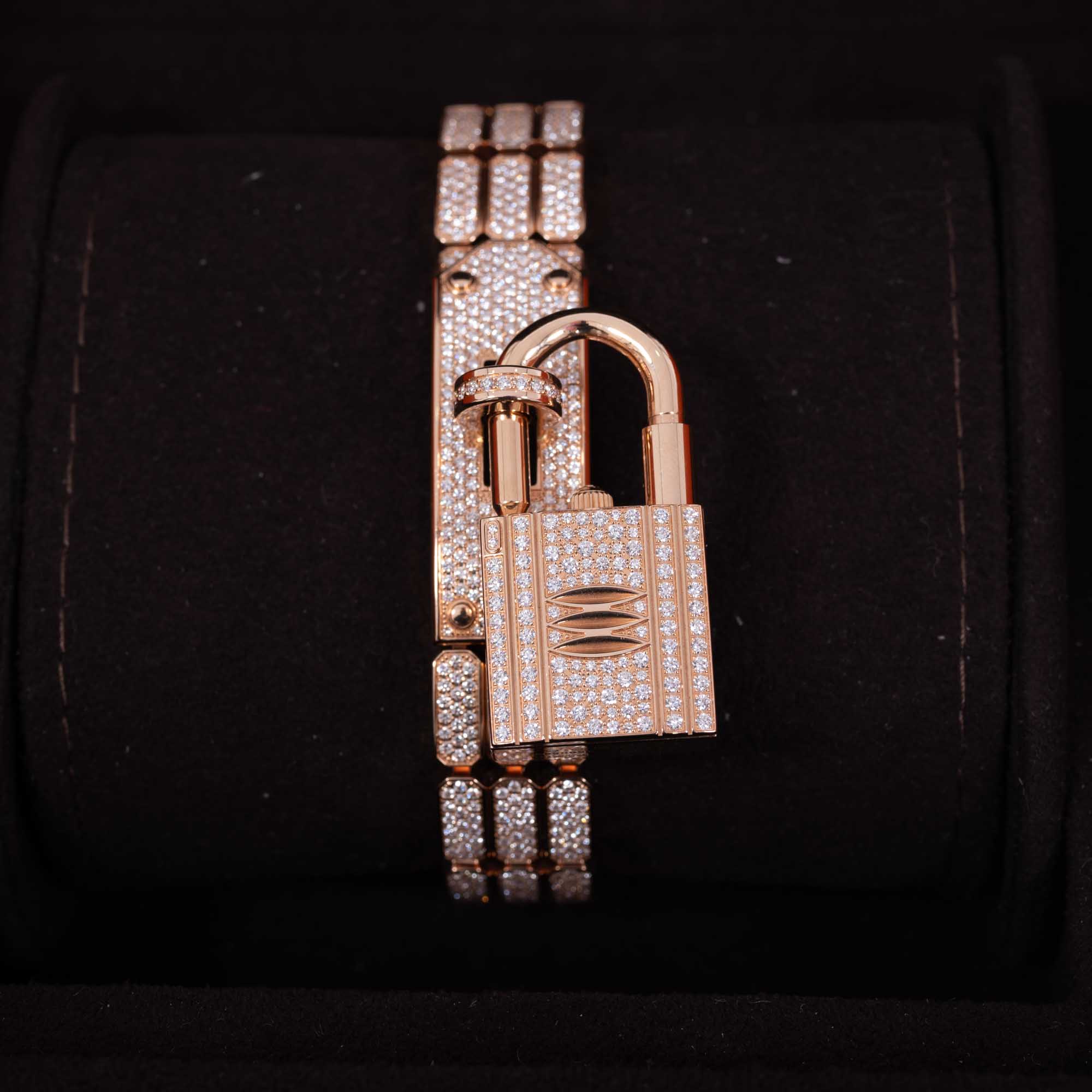 Extraordinary Full Diamond Hermès Kelly Watch 3 Piece Set、mySite、garminoutage.com