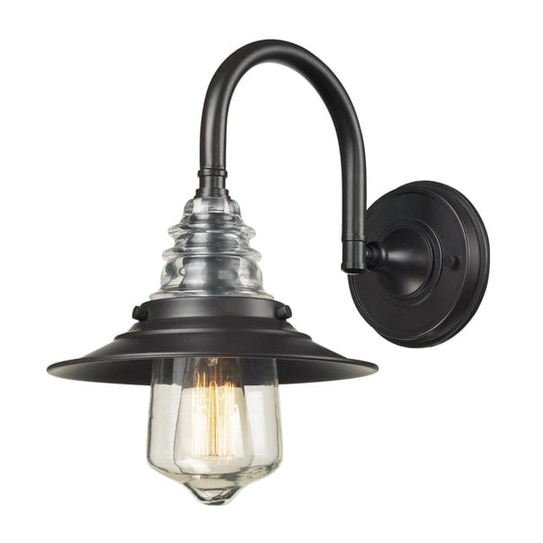 Insulator Glss 1-Lght Lamp Oiled Bz、mySite、g9winljtr