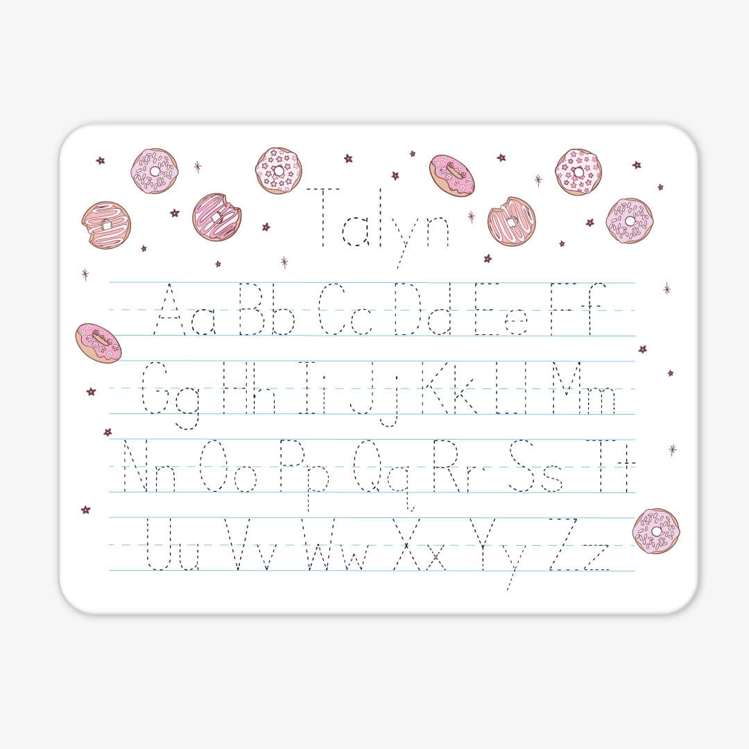  Kids Personalized Whiteboard | Donut Shop Pink、mySite、layawaytickets