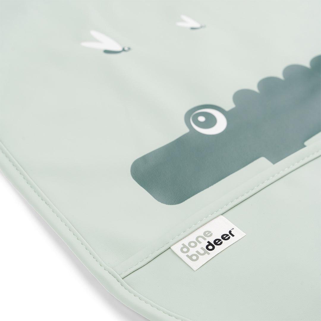  Done By Deer Bib with Velcro 2 Pack - Croco Green、mySite、merchandisen