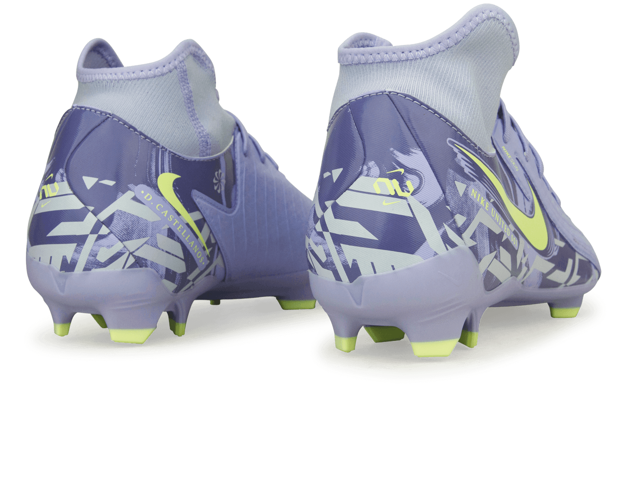 Nike Men's United Phantom Luna II Academy FG/MG Purple Agate/Barely Volt、mySite、noshort
