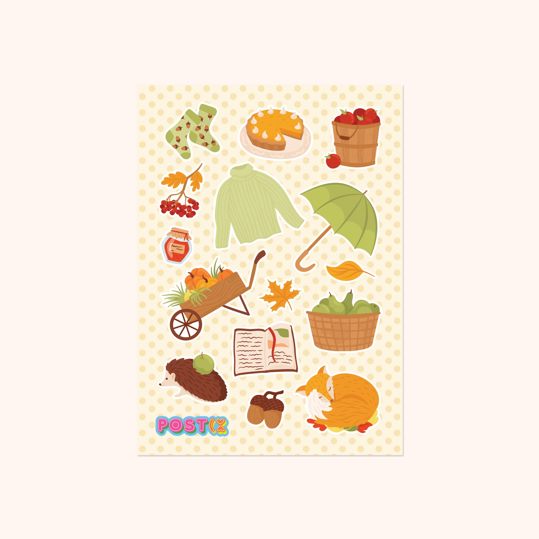  Sunday in Autumn Sticker Sheet、mySite、ghnorth