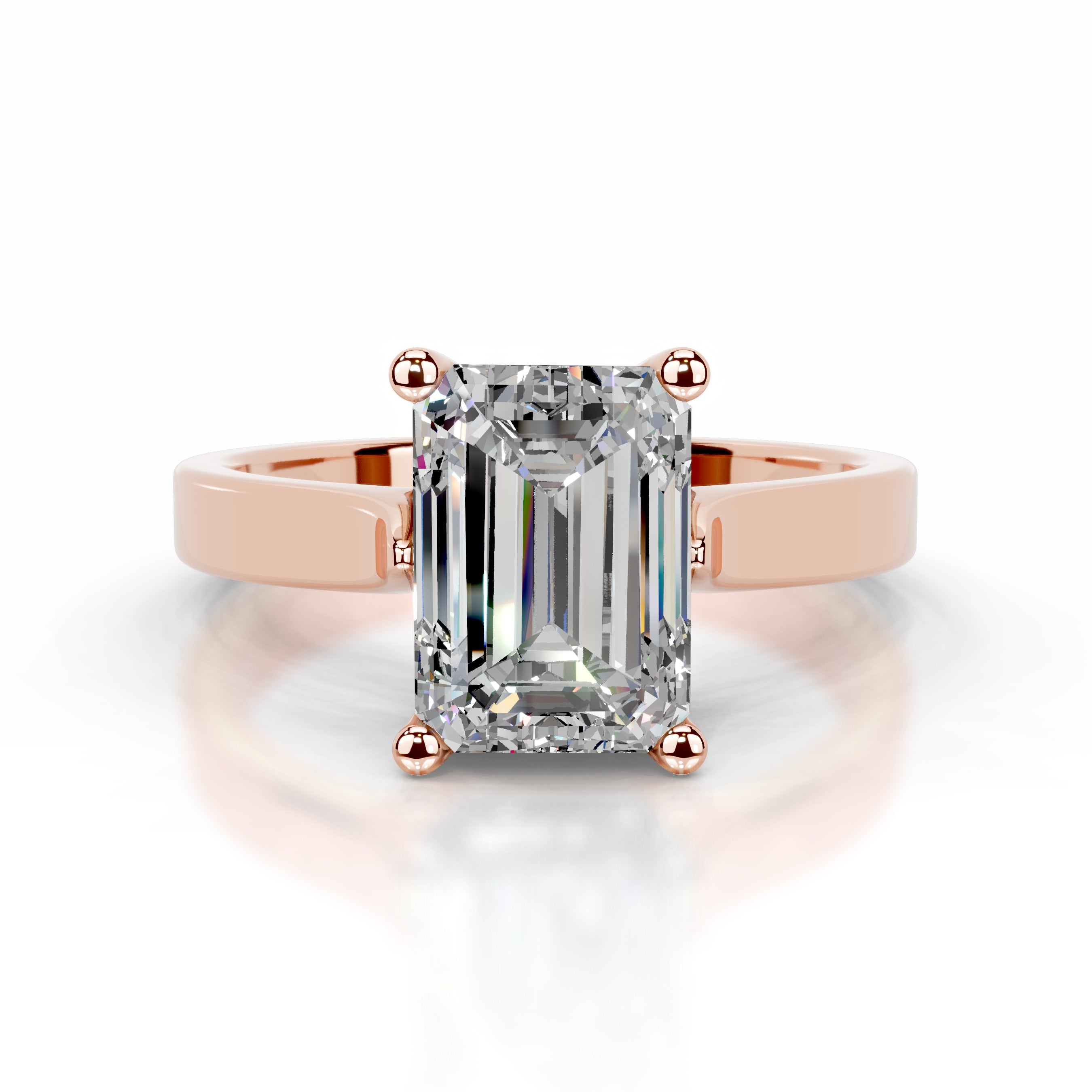 Daisy Moissanite Ring - 14K Rose Gold、mySite、hinf8tx79