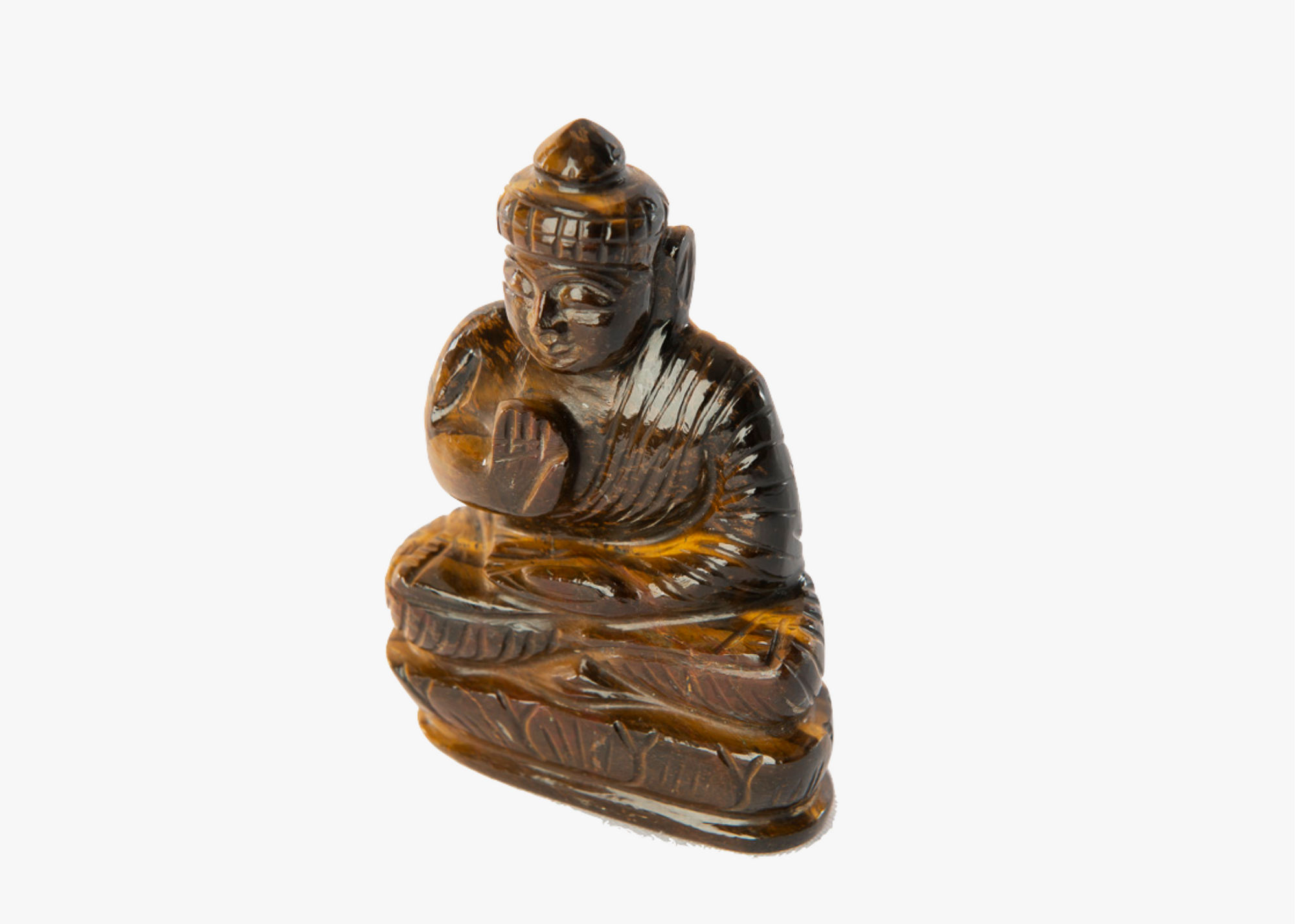 Sitting Buddha - Tiger Eye (Small, 11cm)、mySite、topwebapps