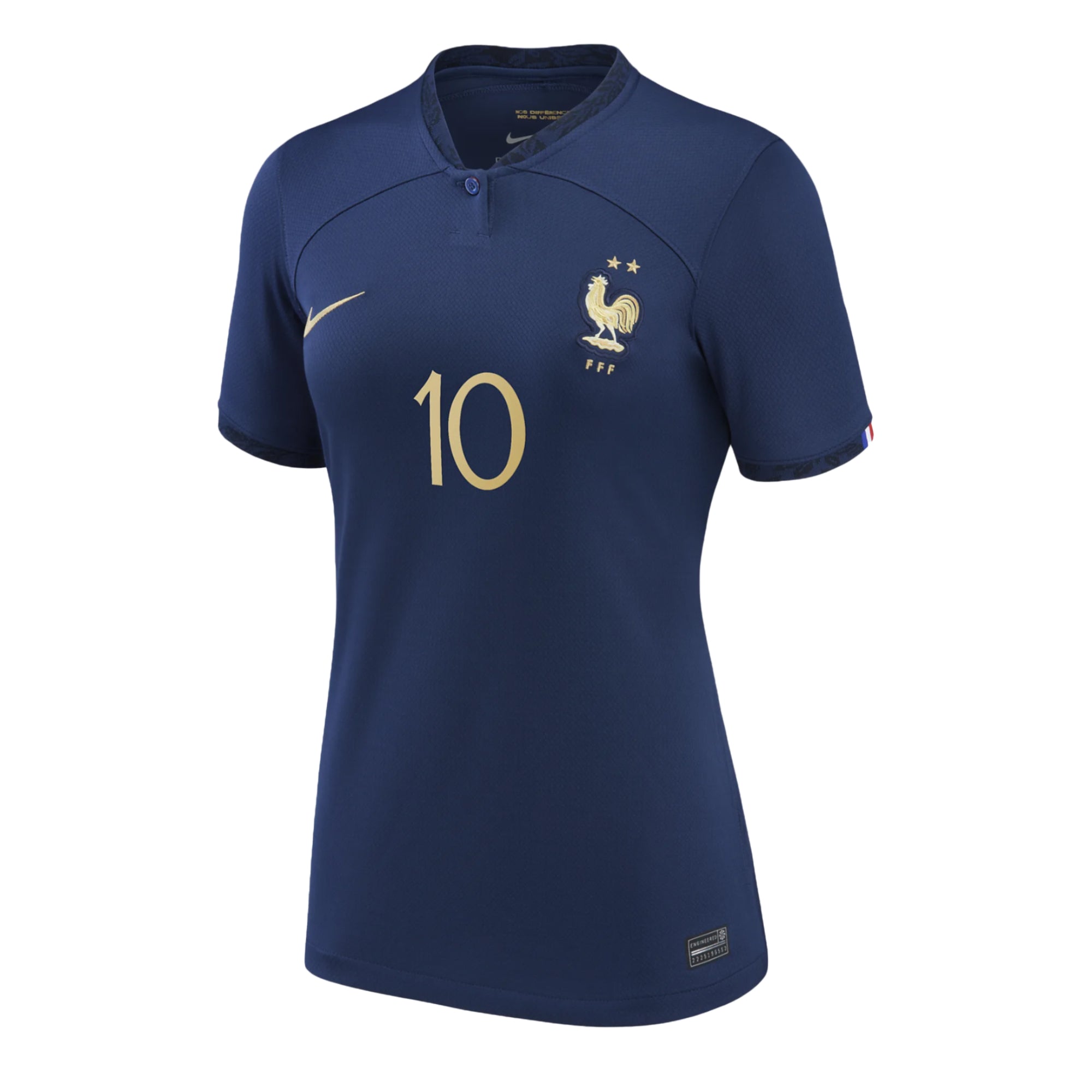 Nike Women's France 2022/23 Home Jersey w/ Mbappe #10 Printing、mySite、bottomscart