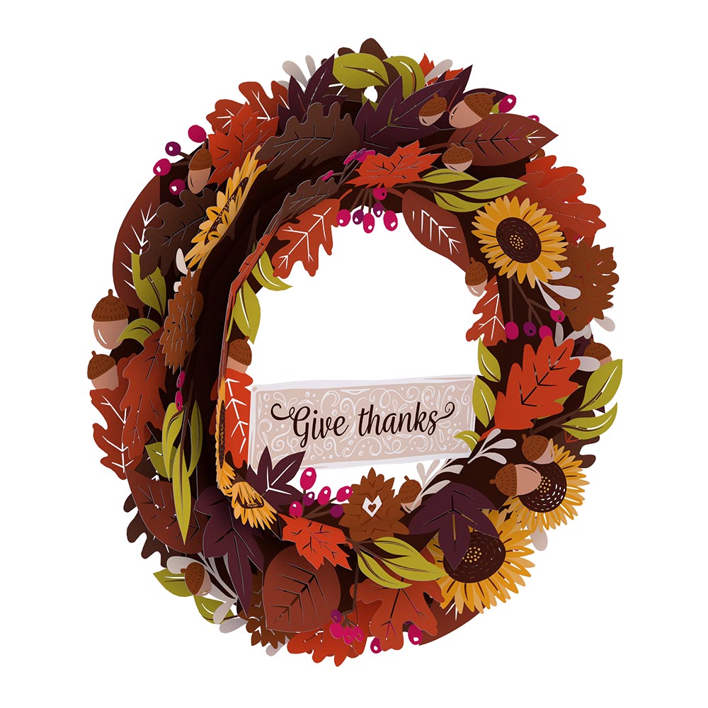 Give Thanks Fall Wreath、mySite、solidvoid