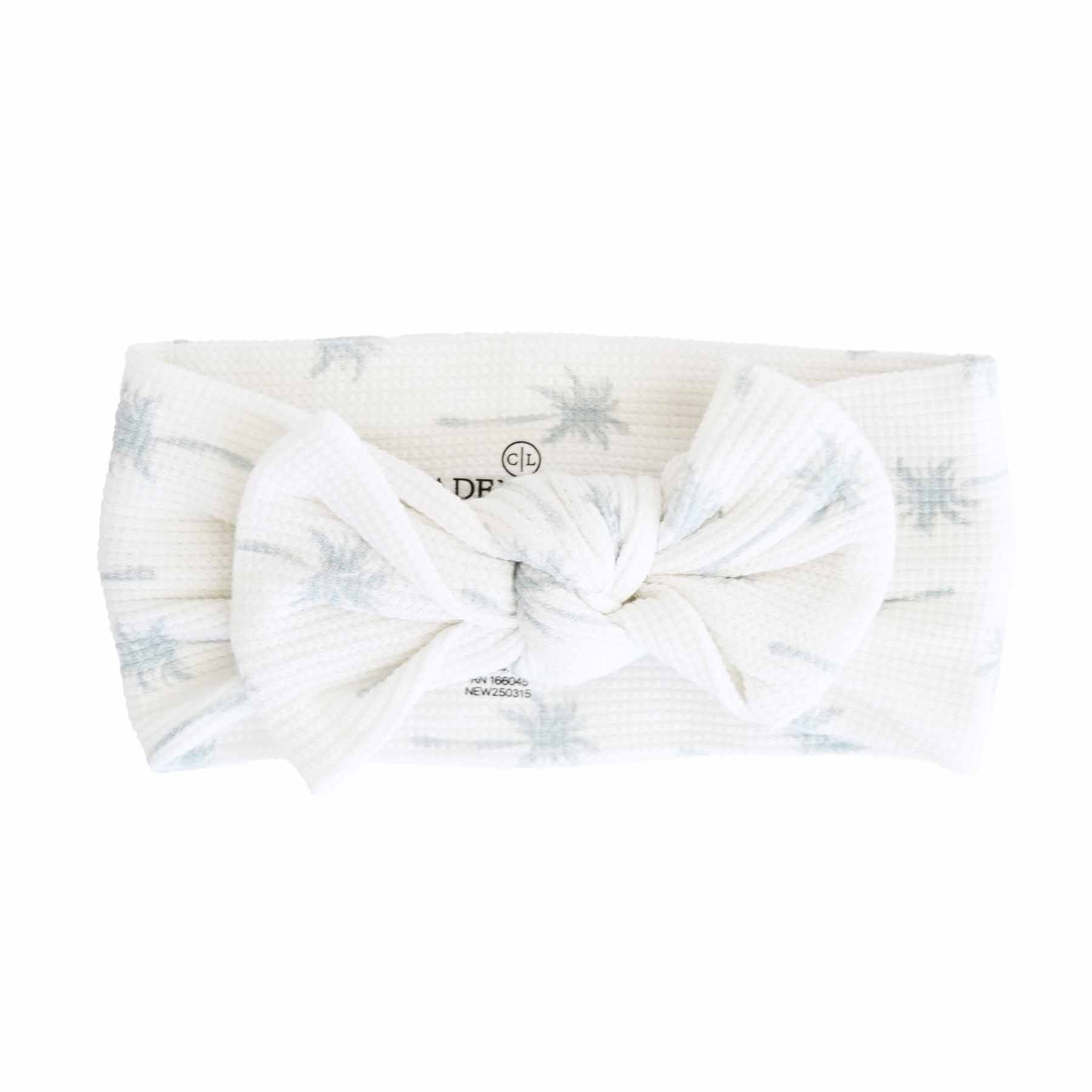  Preppy Palms Bamboo Waffle Knit Large Bow Headwrap、mySite、layawaytickets