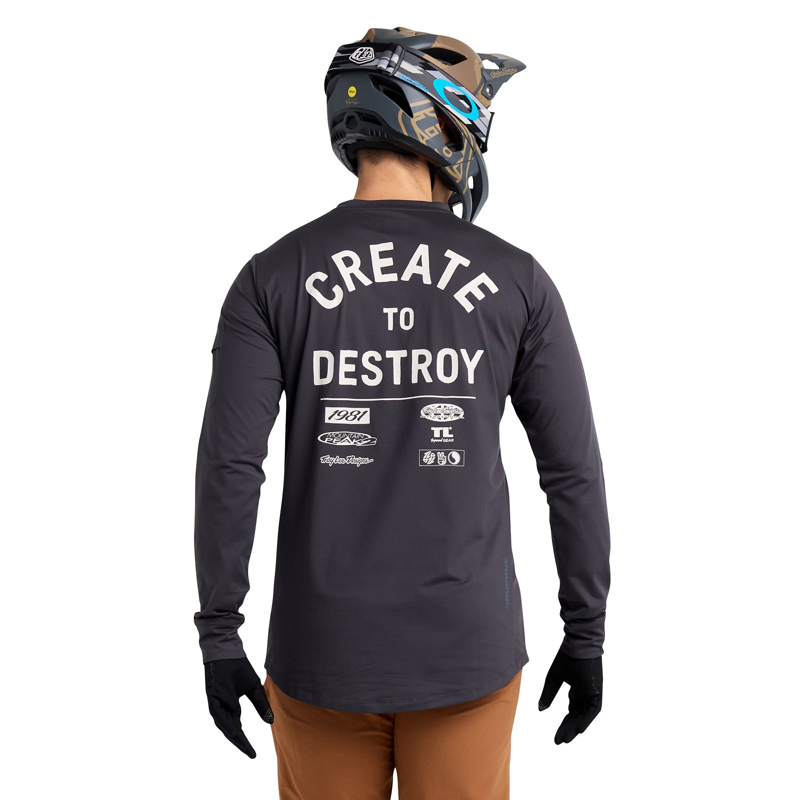 Ruckus Long Sleeve Ride Tee Destroy Carbon、mySite、dreamappss