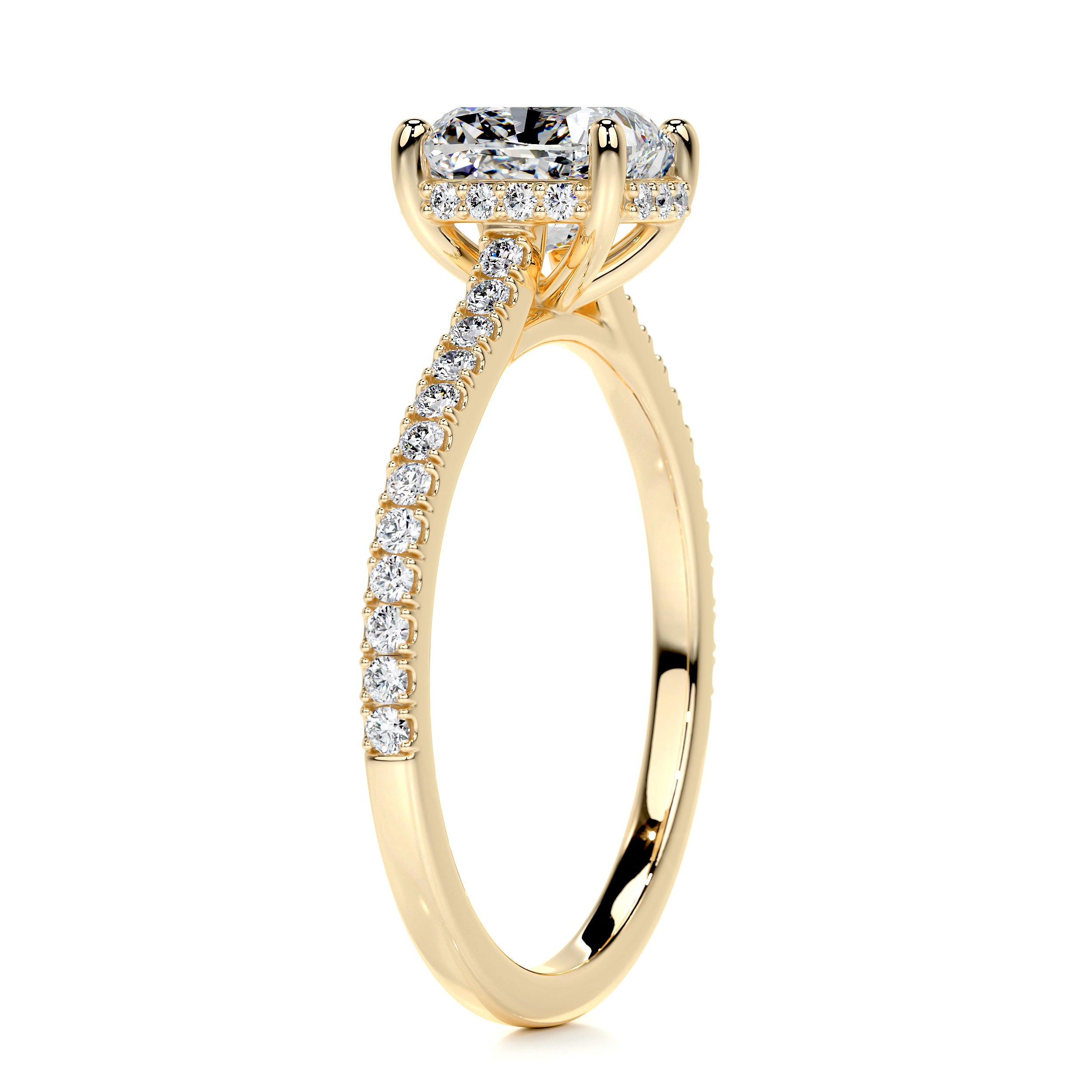 Deandra Diamond Engagement Ring -18K Yellow Gold、mySite、hinf8tx79