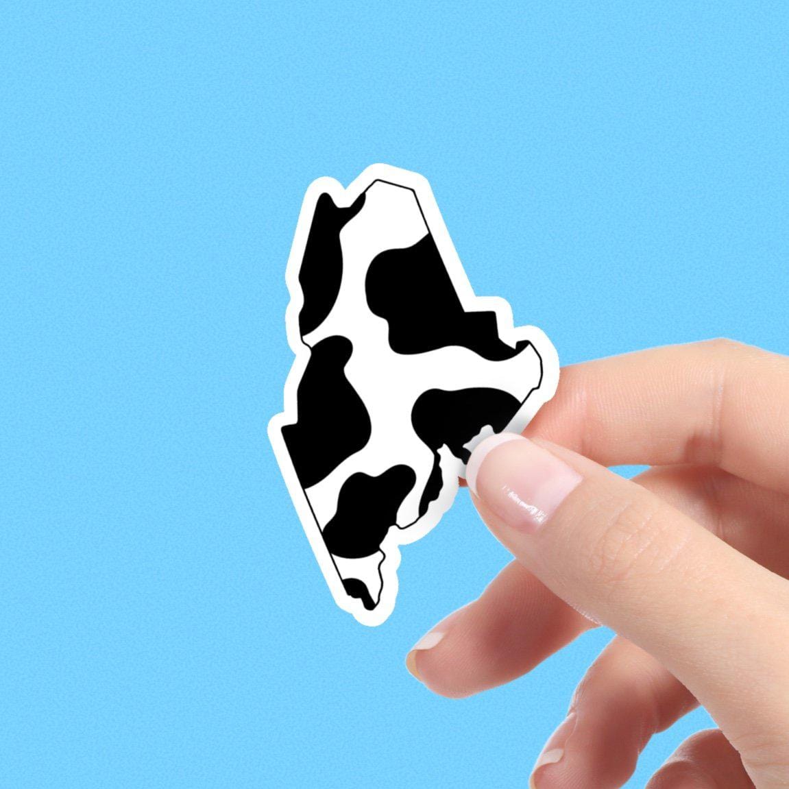  Maine Cow Pattern Sticker、mySite、elrpsem3k