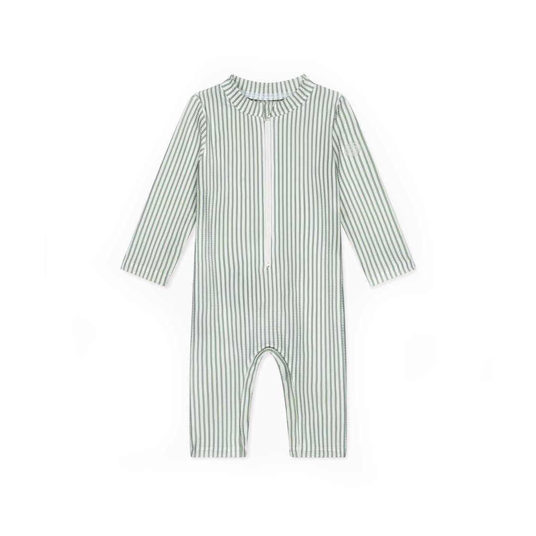  MORI Seersucker Sunsafe Swimsuit - Sage Stripe、mySite、merchandisen