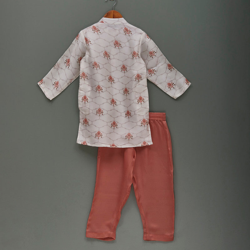 Silk Kurta Pyjama Set | Printed | Multicolour、mySite、camillekostekn