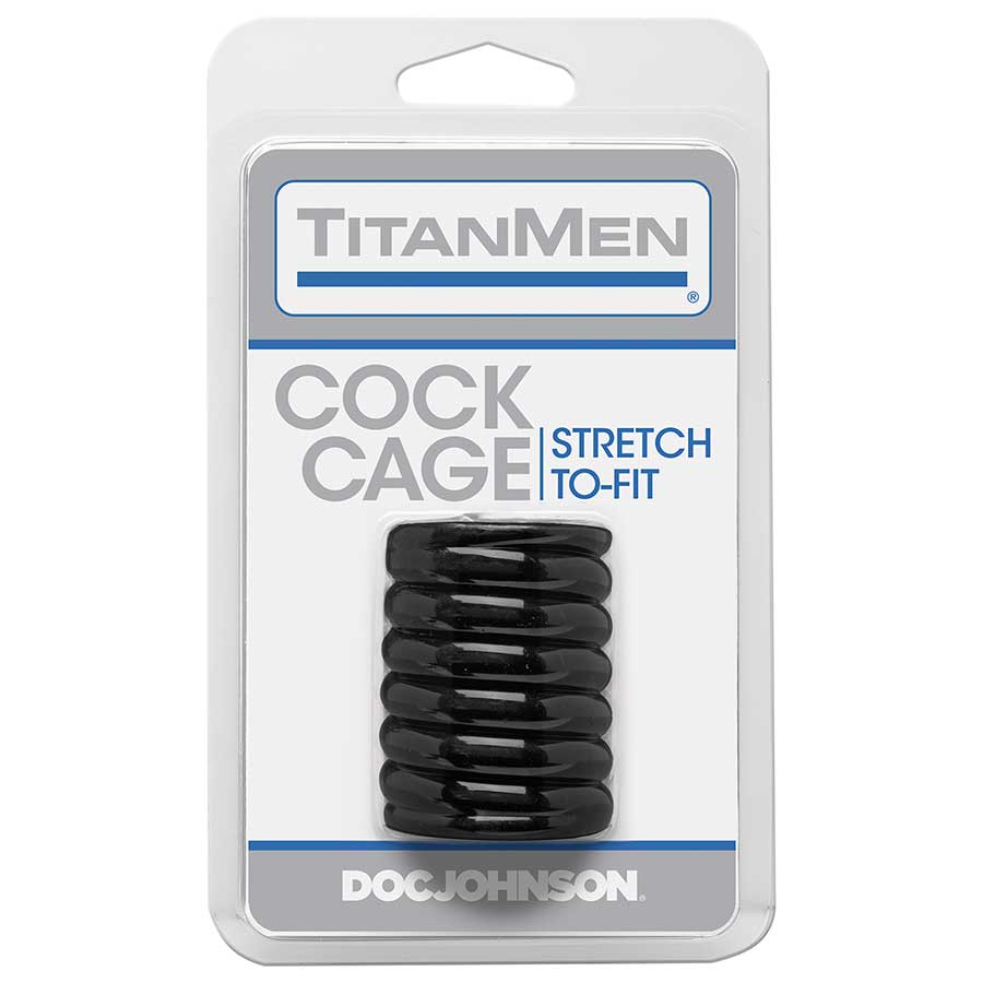 TitanMen Ribbed Stretch-To-Fit Cock Cage Girth Enhancer、mySite、bottomscart
