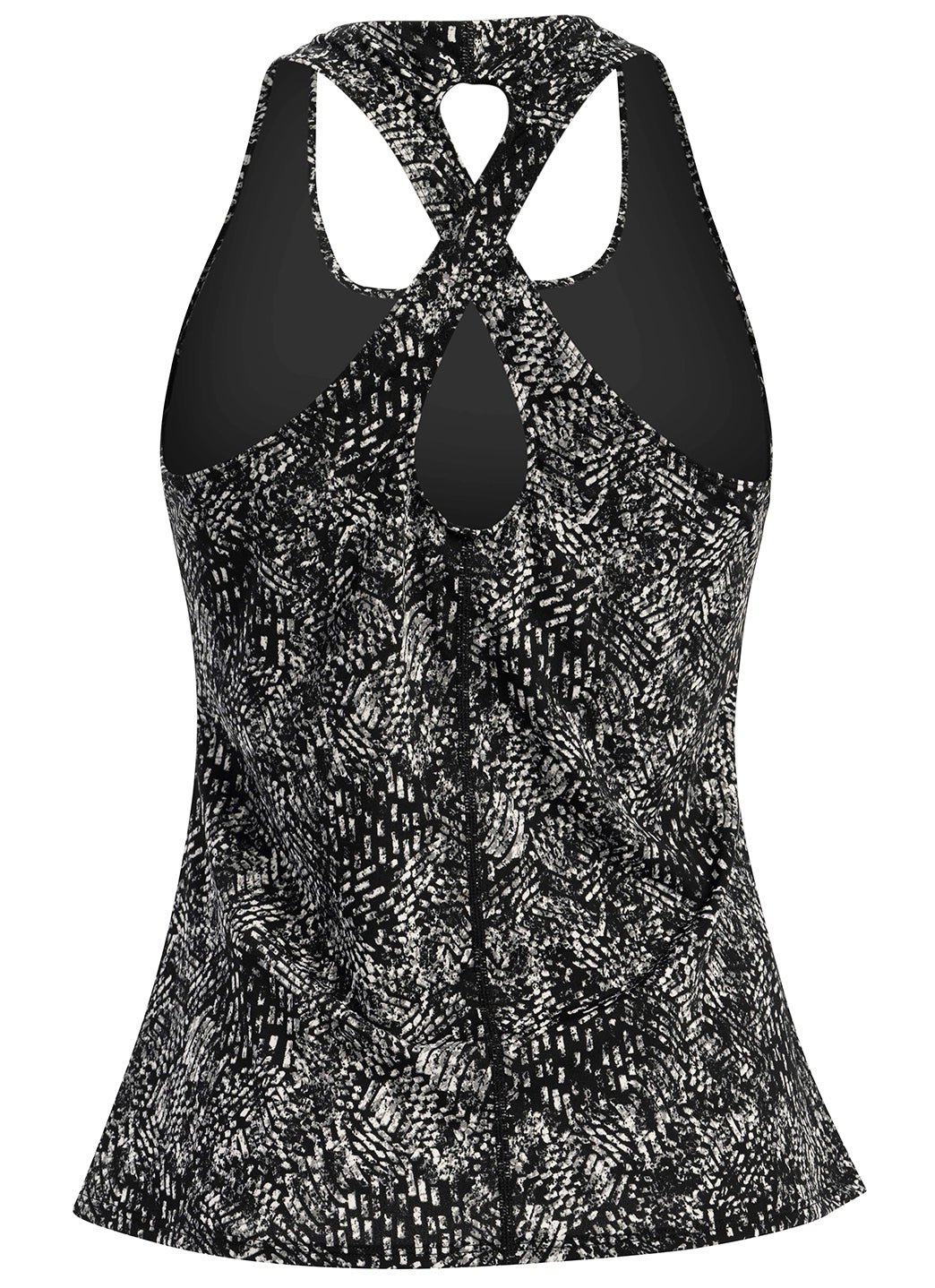 Dolfin Women's Aquashape Print Twist Back Tankini Top、mySite、noshort