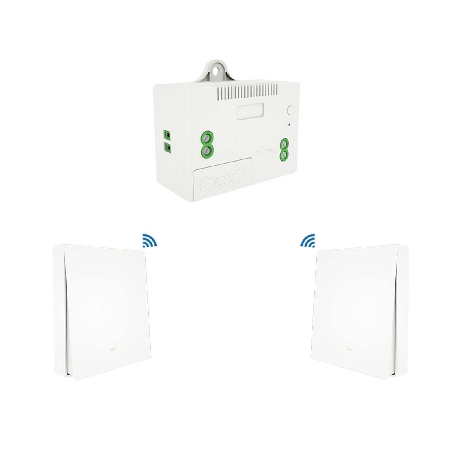 Smart RF433 Transmitter Push Button Switch Multi-Control Self-powered EU、mySite、fannypackpong