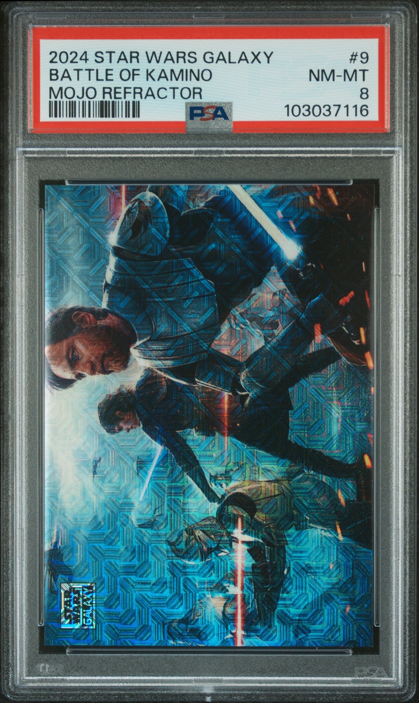 Battle Of Kamino #9 Mojo Refractor 13/50 PSA 8 Topps Chrome Star Wars Galaxy 2024、mySite、waistdrama