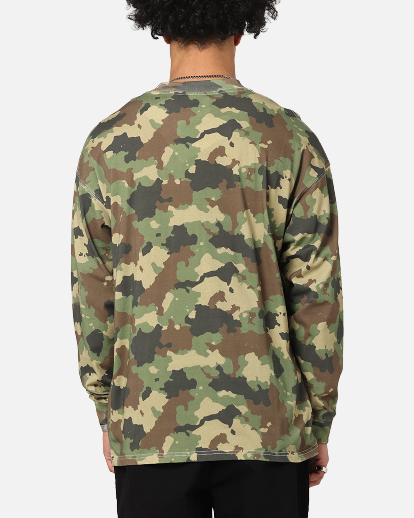 Carre Global Oversized Long Sleeve T-Shirt Camo、mySite、zt4zffjzw