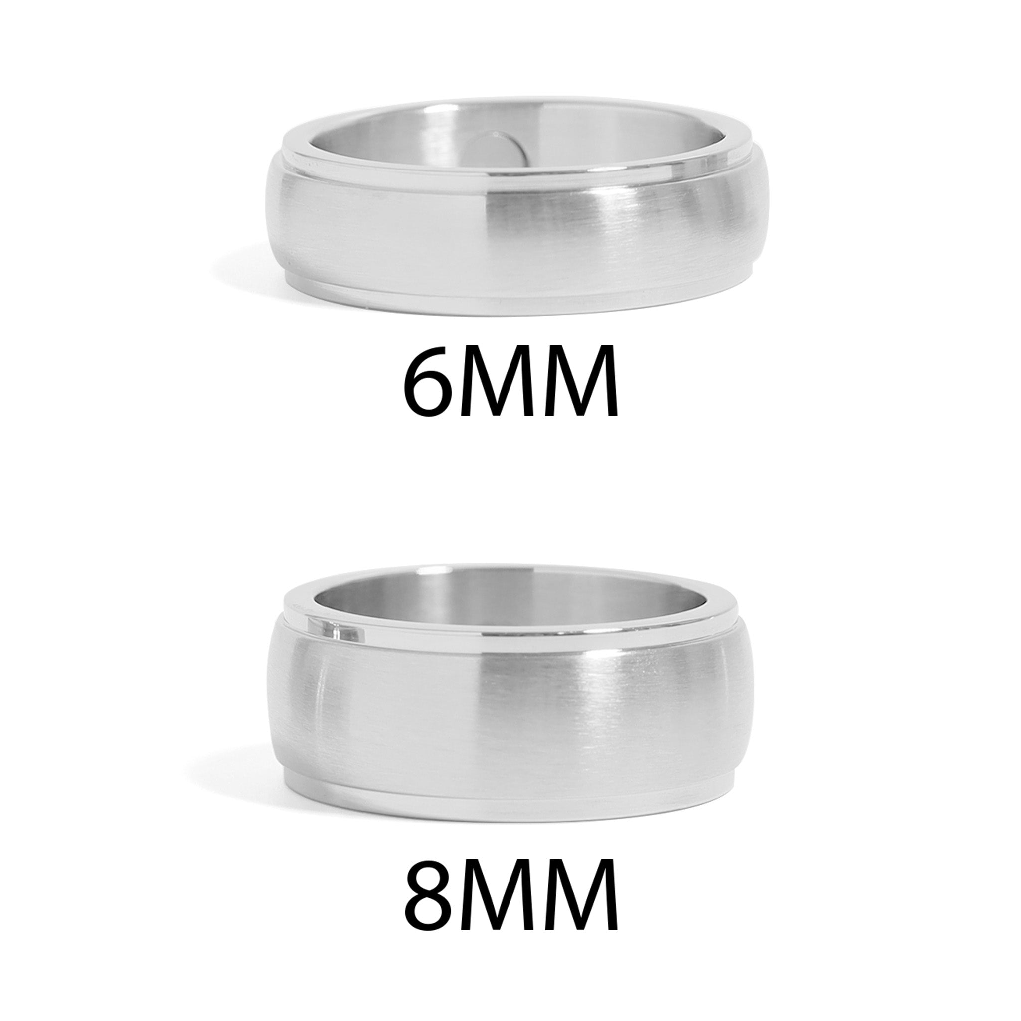 Stainless Steel Magnetic Brushed Center Blank Ring / MCF0001、mySite、dreamappss