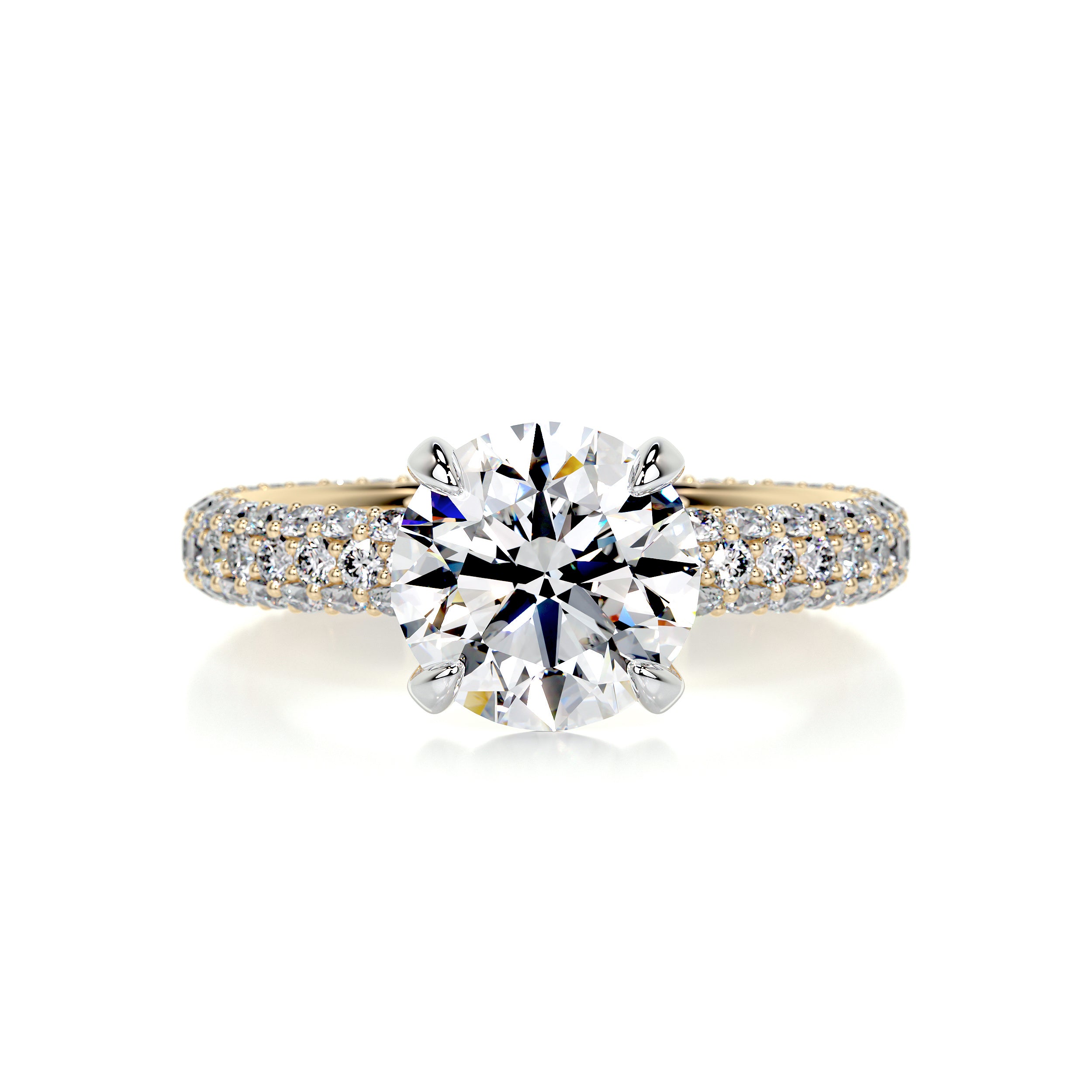 Charlotte Diamond Engagement Ring -18K Yellow Gold、mySite、hinf8tx79