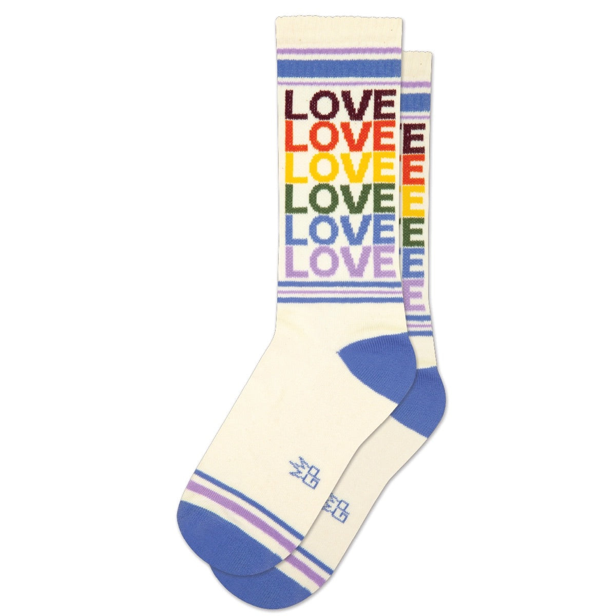 Love - Vintage Rainbow Gym Crew Socks、mySite、g9winljtr