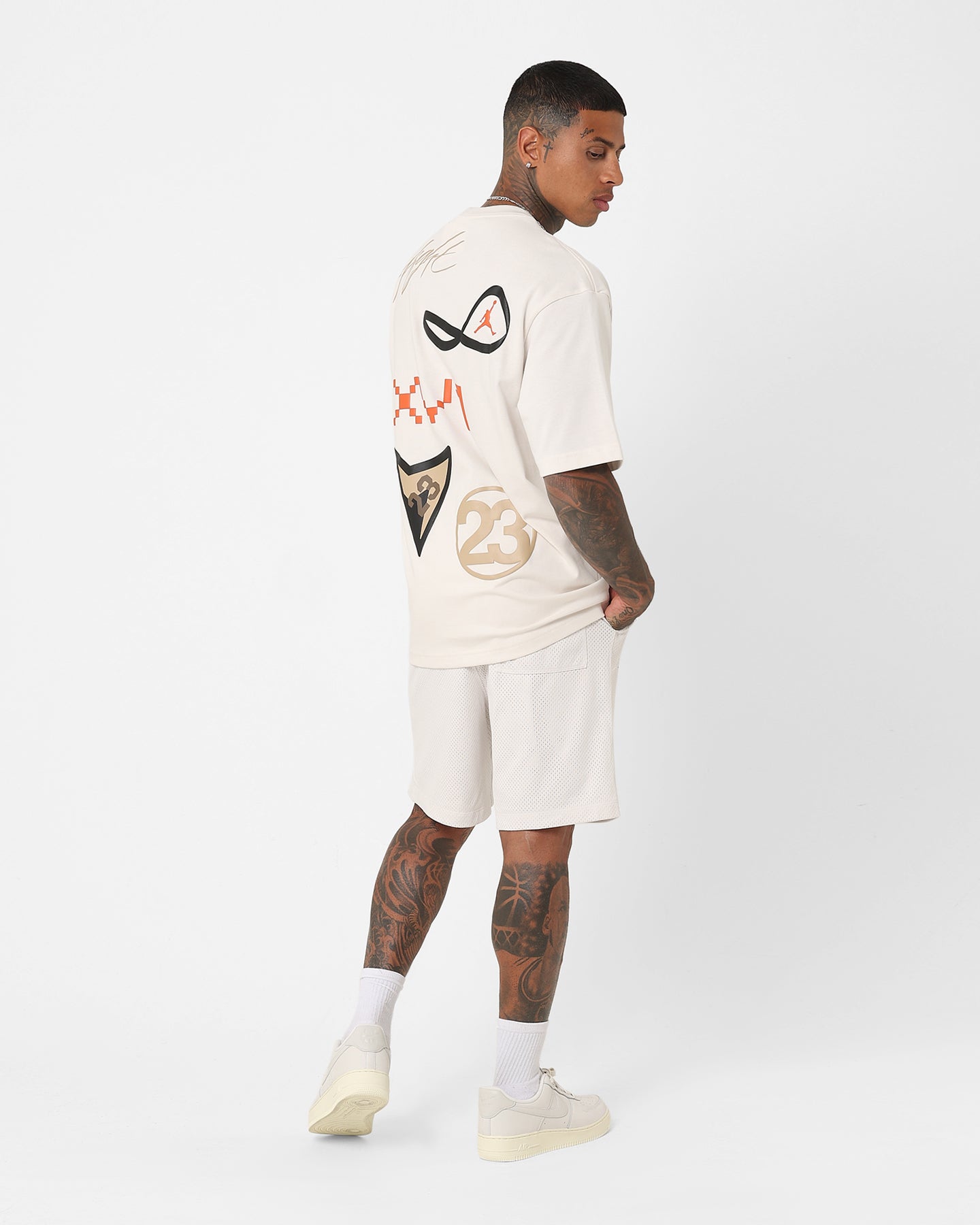 Jordan Flight Heritage 85 Graphic T-Shirt Phantom/Desert/Black、mySite、zt4zffjzw