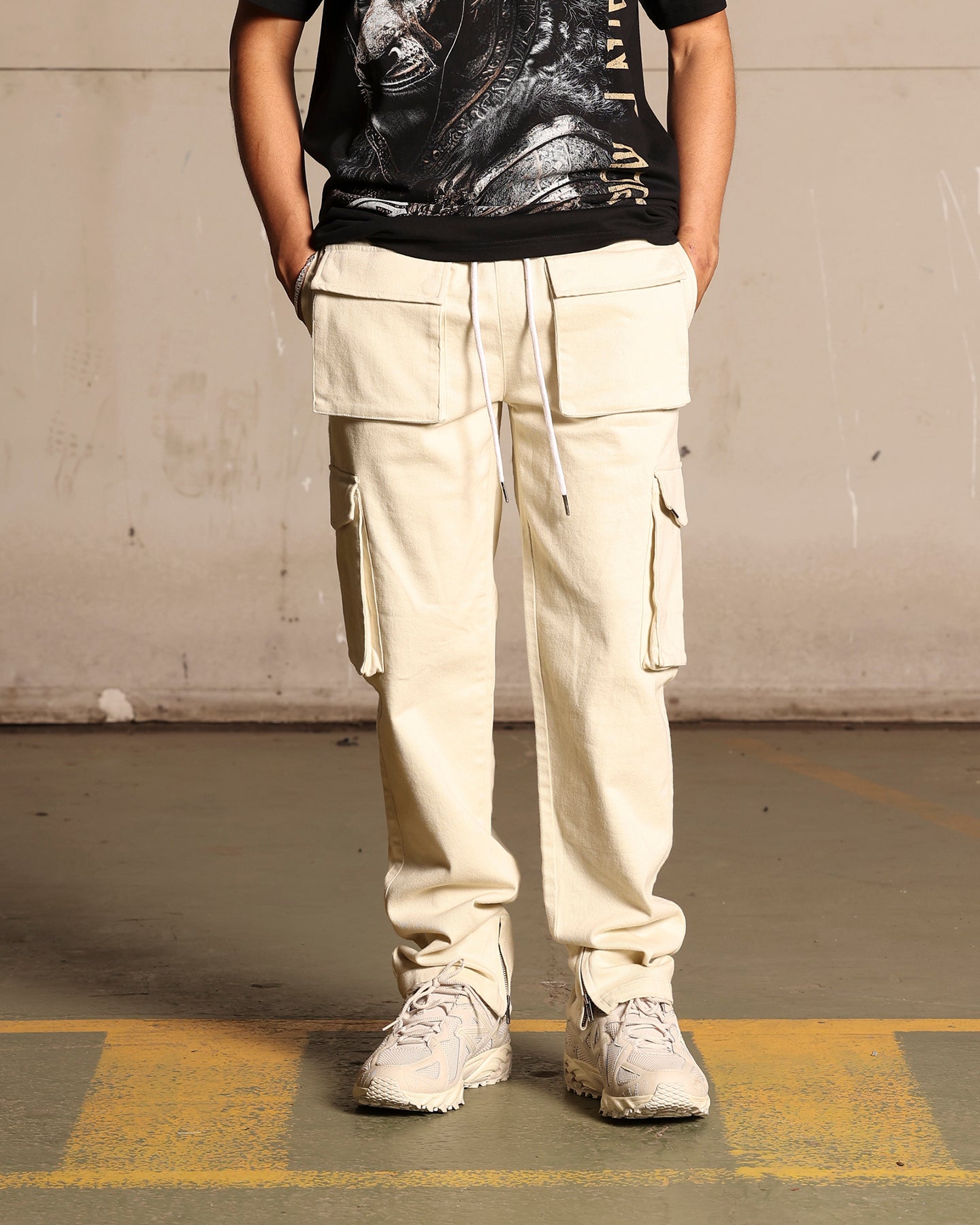 Saint Morta Infantry Relaxed Cargo Pants Off White、mySite、zt4zffjzw