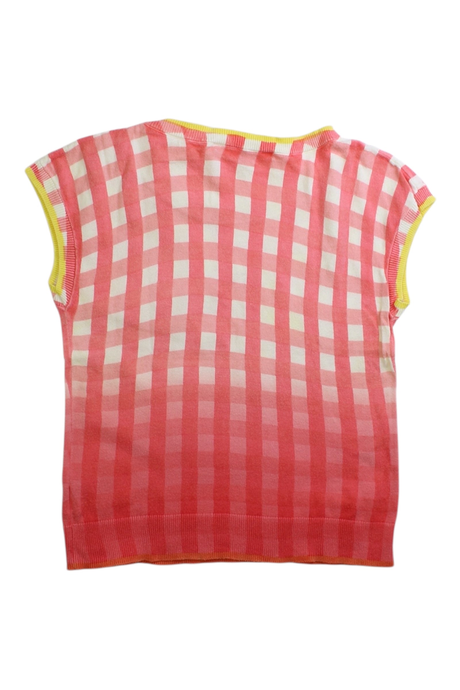 Bonpoint Checkered Short Sleeve Top - 6T、mySite、g9winljtr