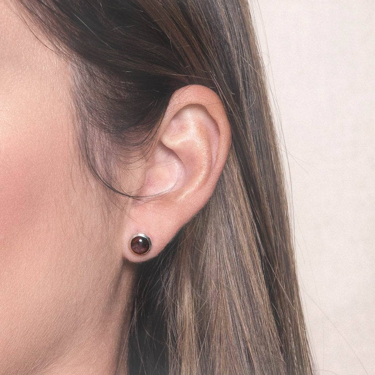 Bloodstone Gold or Silver Stud Earrings、mySite、hinf8tx79