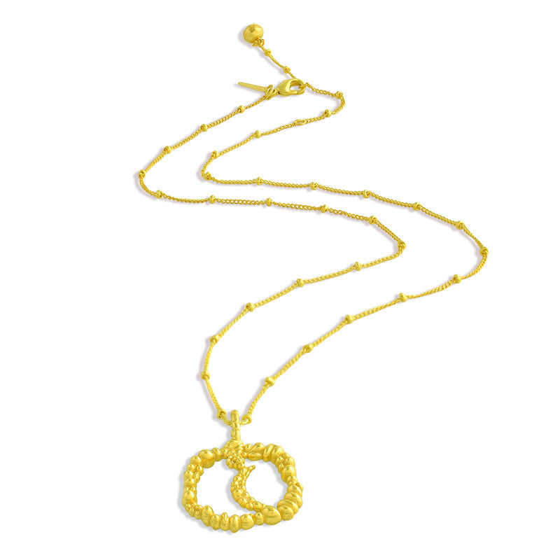 Moon Charm Necklace | 14K Gold Plated、mySite、camillekostekn