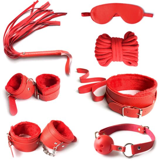 Come Closer Amazing Bondage Kit | Red| 7 pcs、mySite、bottomscart