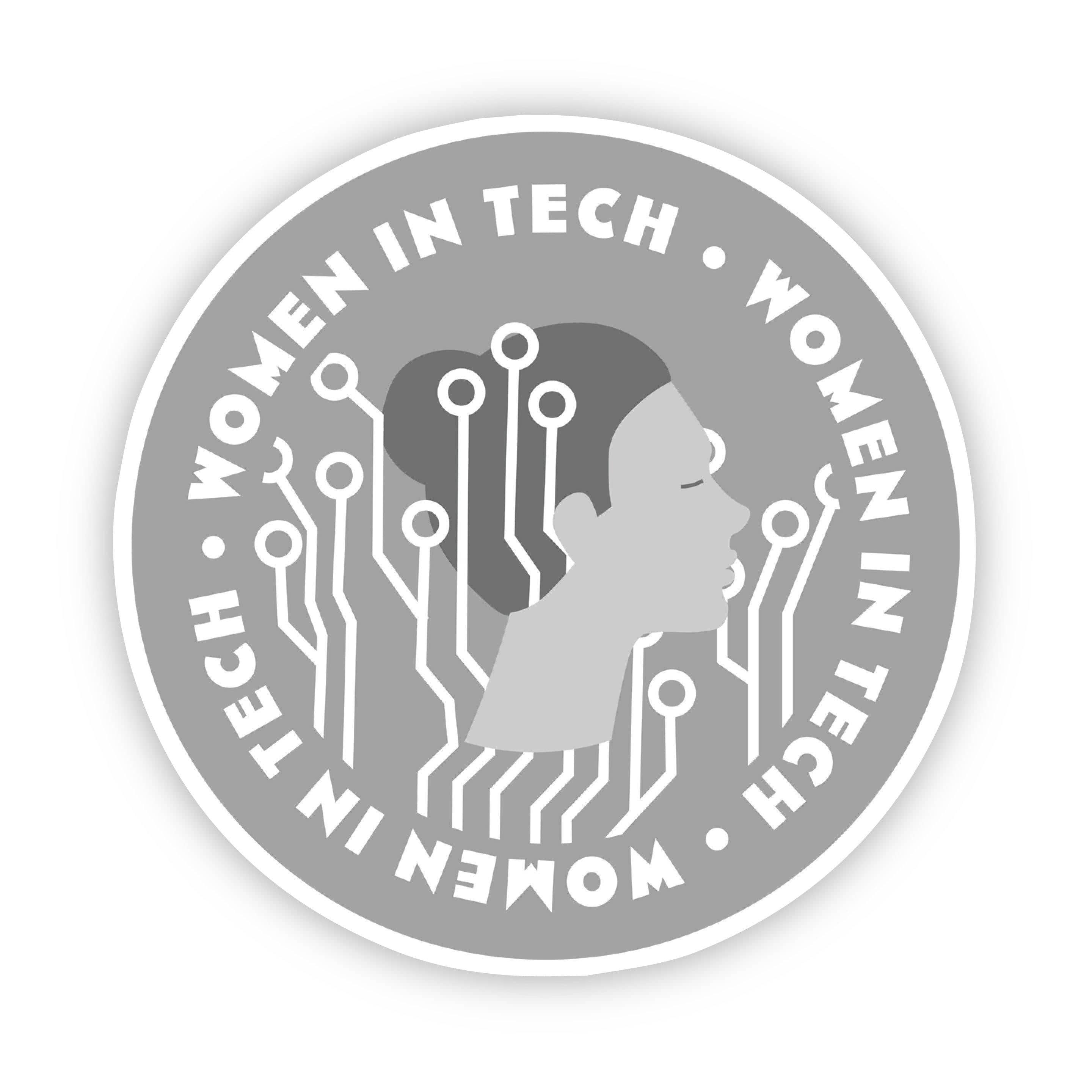  Women in Tech Grey Sticker、mySite、elrpsem3k
