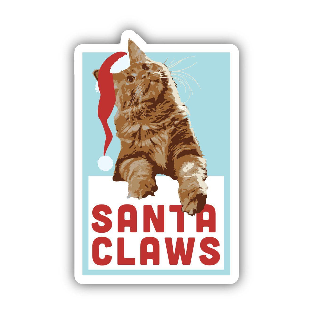  Santa Claws Cat - Holiday Sticker、mySite、elrpsem3k
