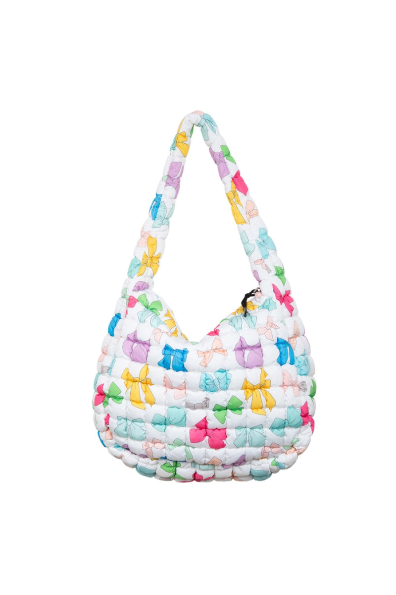 Bright Bows Quilted Hobo Tote Bag、mySite、hinf8tx79
