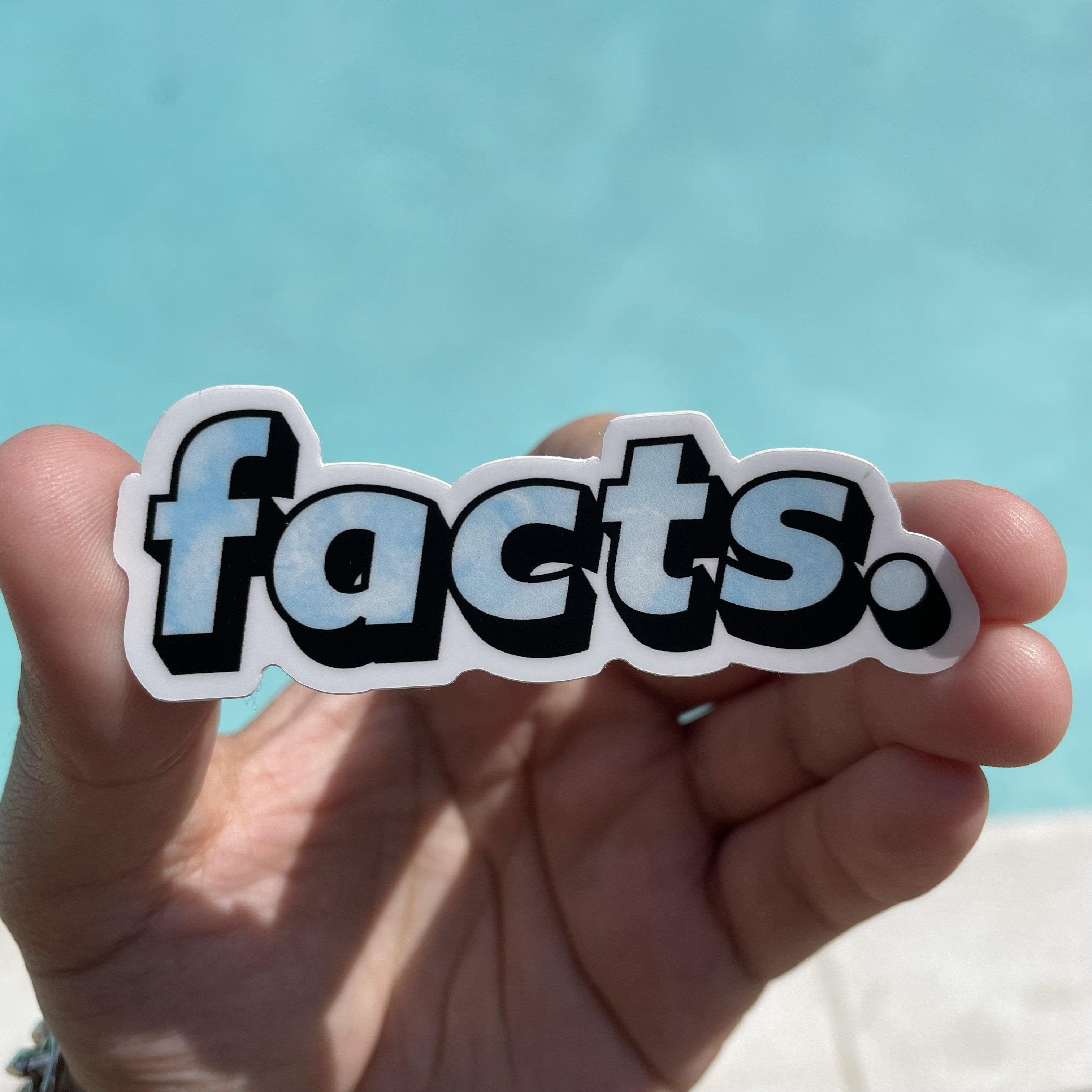  Facts. Italics Blue Tie Dye Aesthetic Sticker、mySite、elrpsem3k