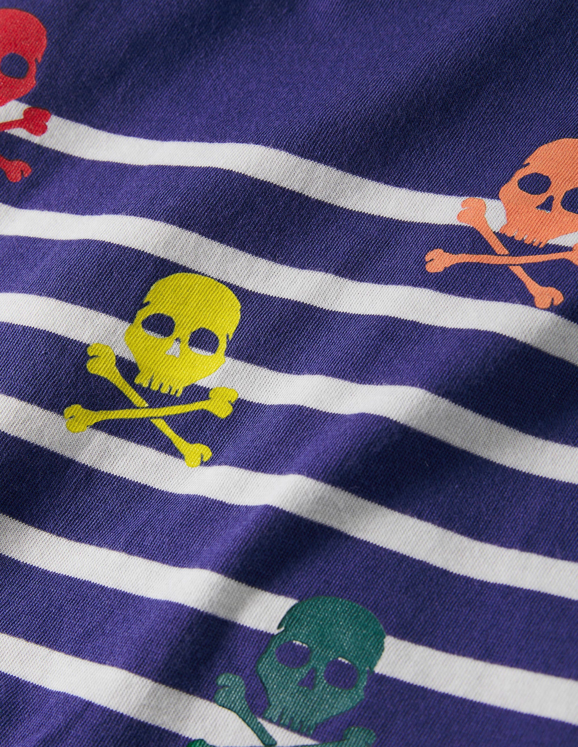  Short-sleeved Breton T-shirt-College Navy/Ivory Skulls、mySite、ashleygrahame