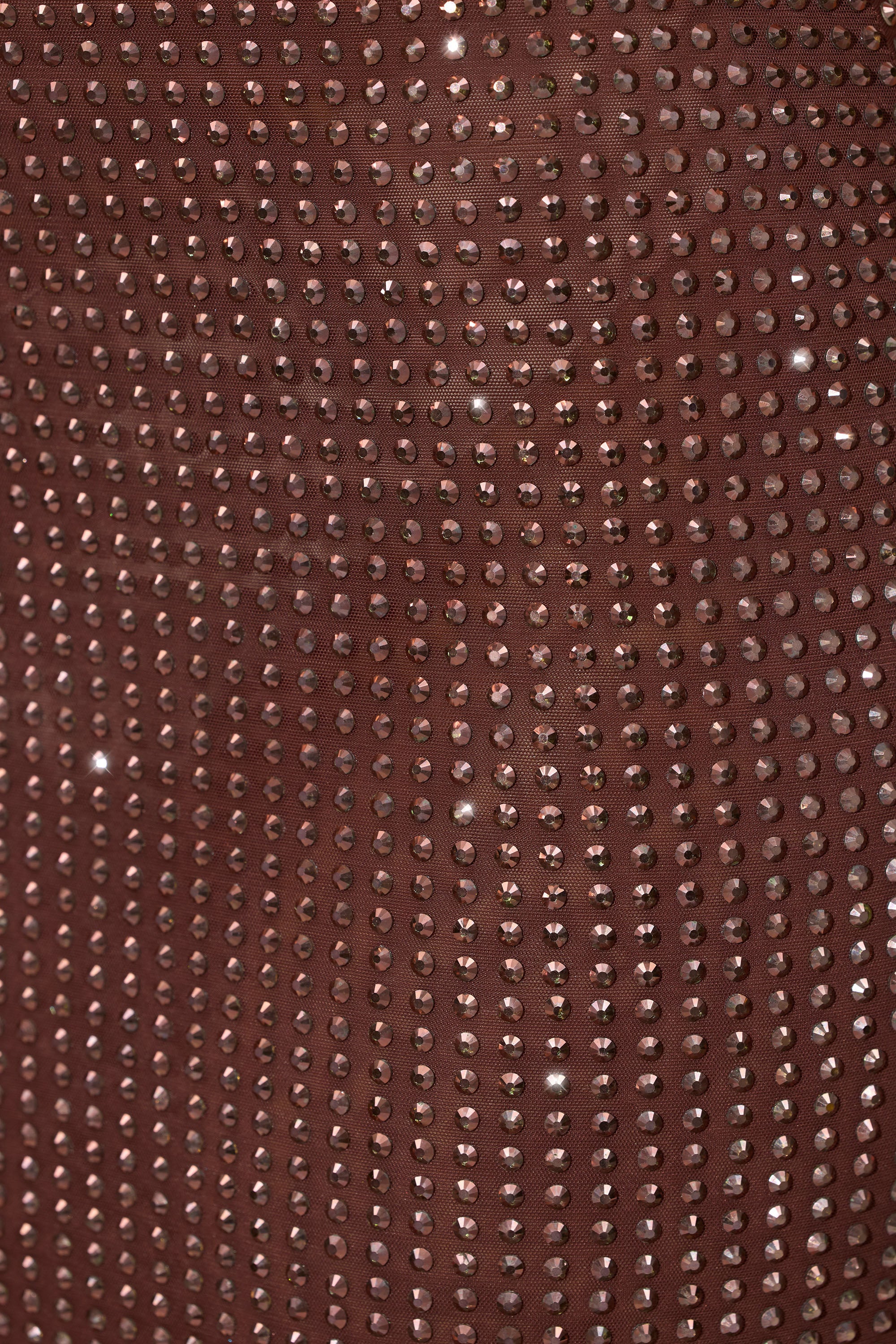 Embellished Low Back Neck Strap Mini Dress in Espresso、mySite、solidvoid