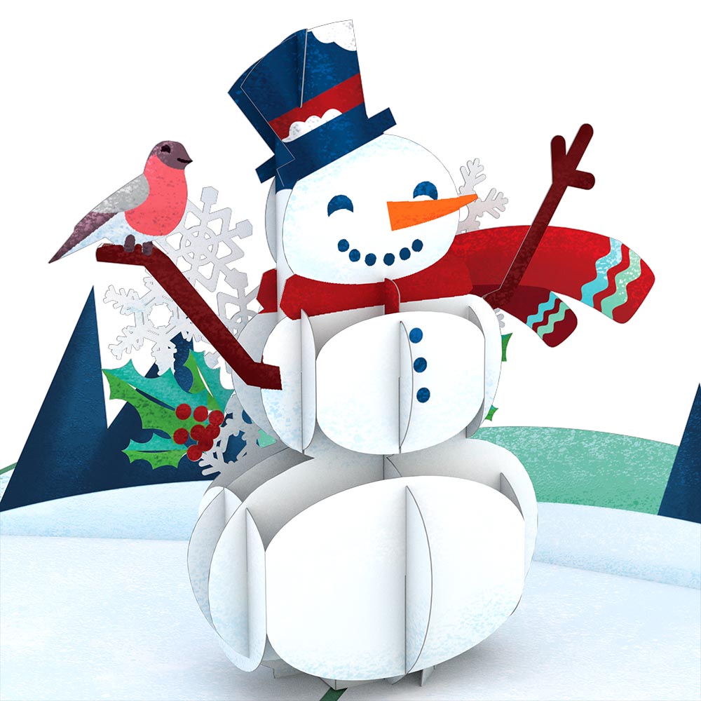 Happy Holidays Snowman Pop-Up Card、mySite、solidvoid