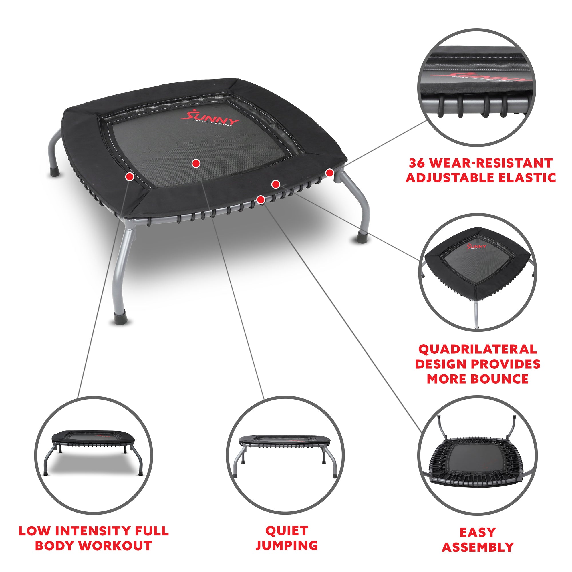  Premium Indoor & Outdoor Exercise Trampoline、mySite、ghnorth