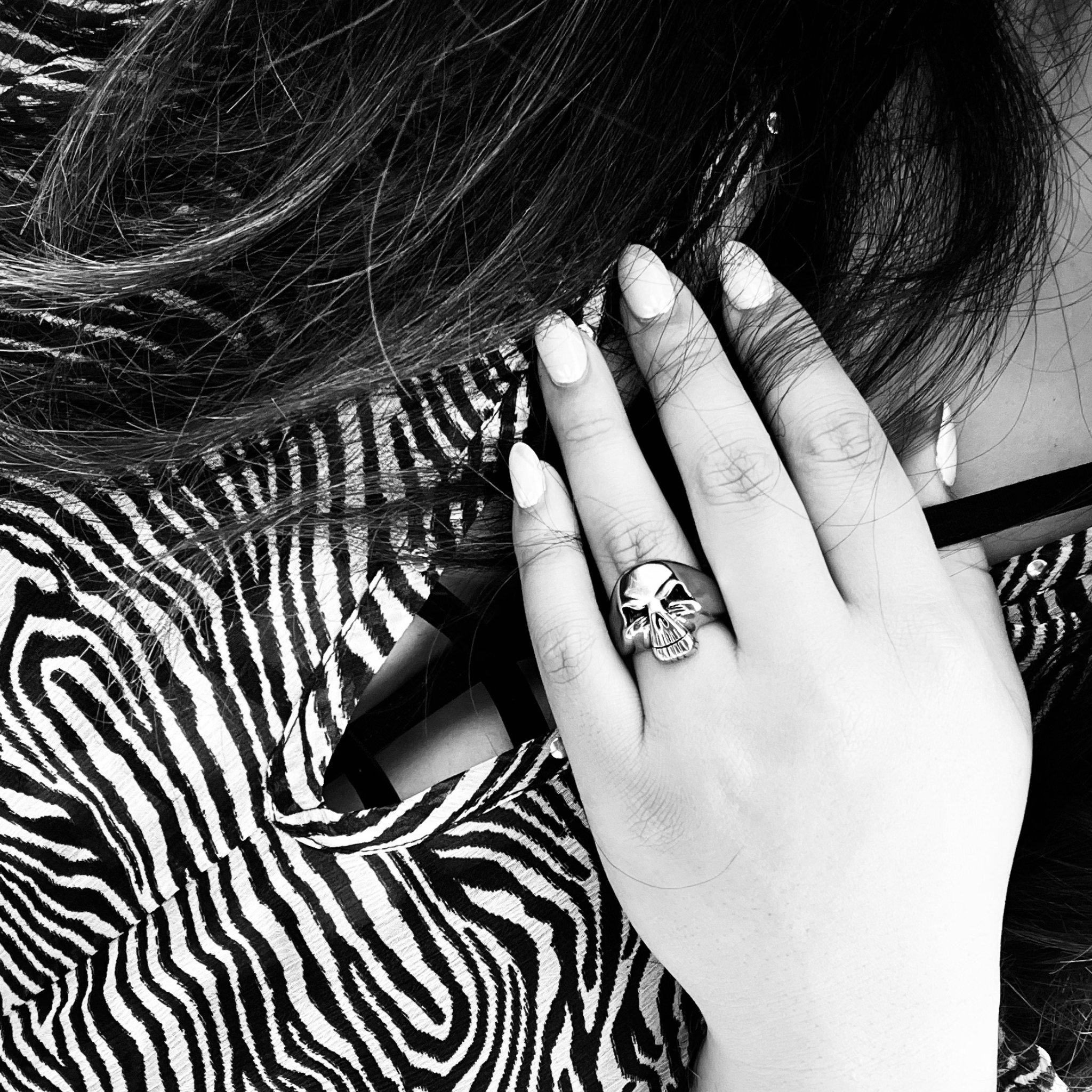 Polished Skull Stainless Steel Ring / SCR2010、mySite、dreamappss