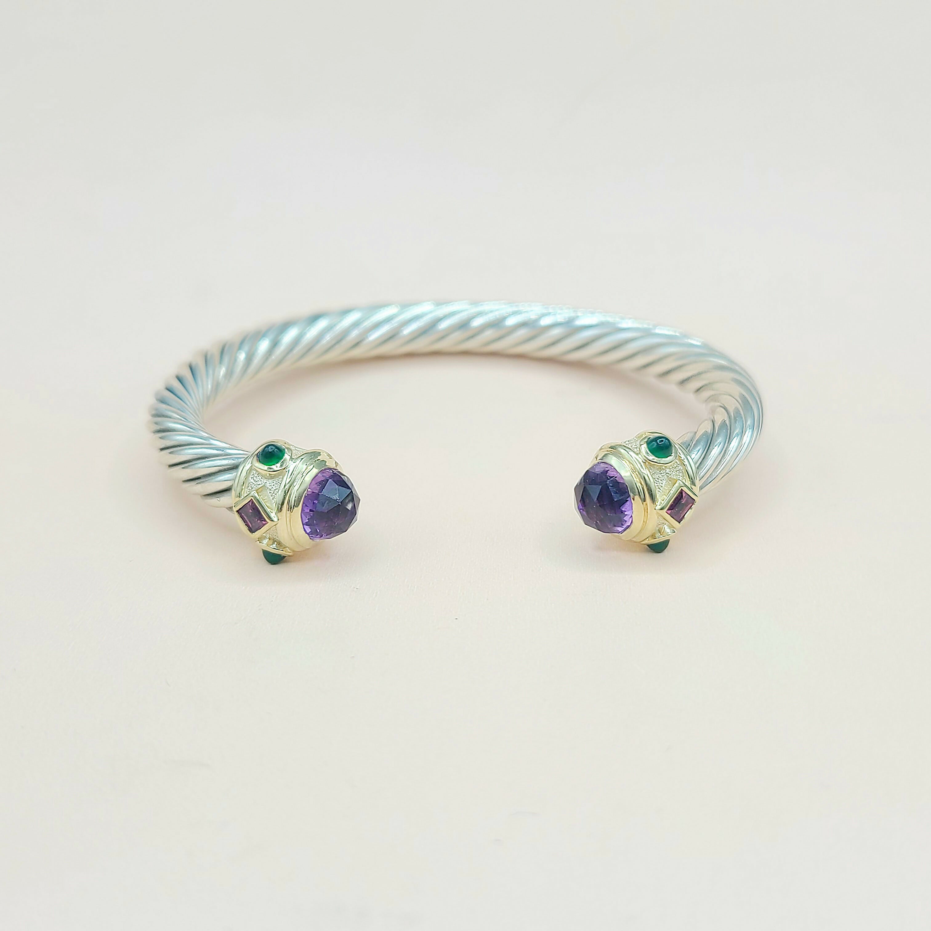 David Yurman Renaissance Bracelet 7mm Amethyst & Garnet、mySite、hinf8tx79