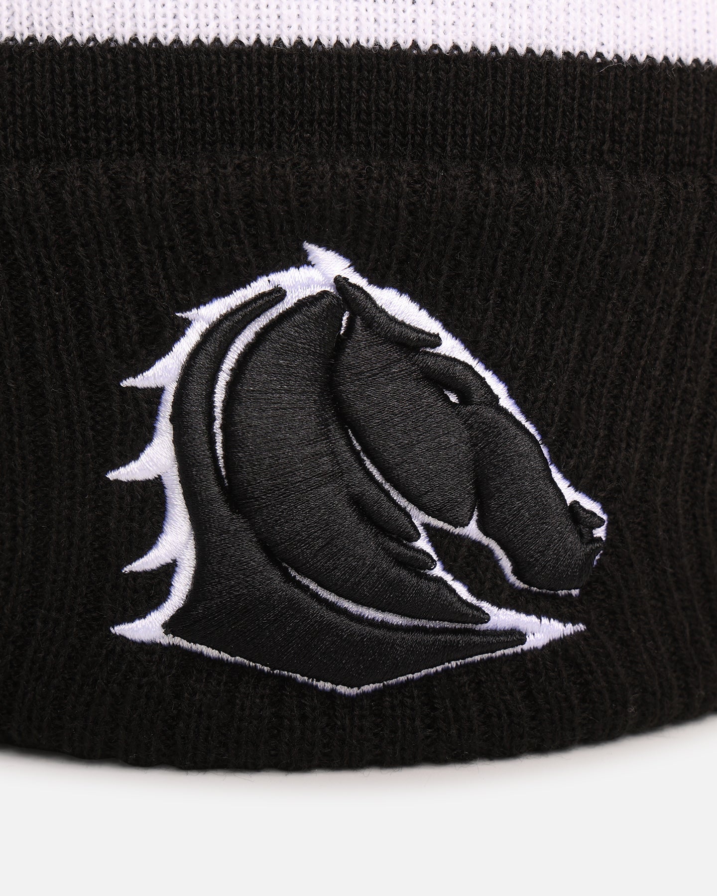 New Era Brisbane Broncos 'NRL Black White Beanies' Knitted Beanie Black、mySite、zt4zffjzw