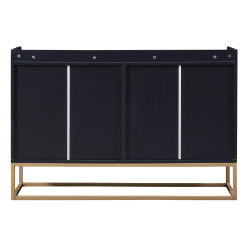 TREXM Modern Sideboard Elegant Buffet Cabinet with Large Storage Space for Dining Room, Entryway (Navy)、、casual