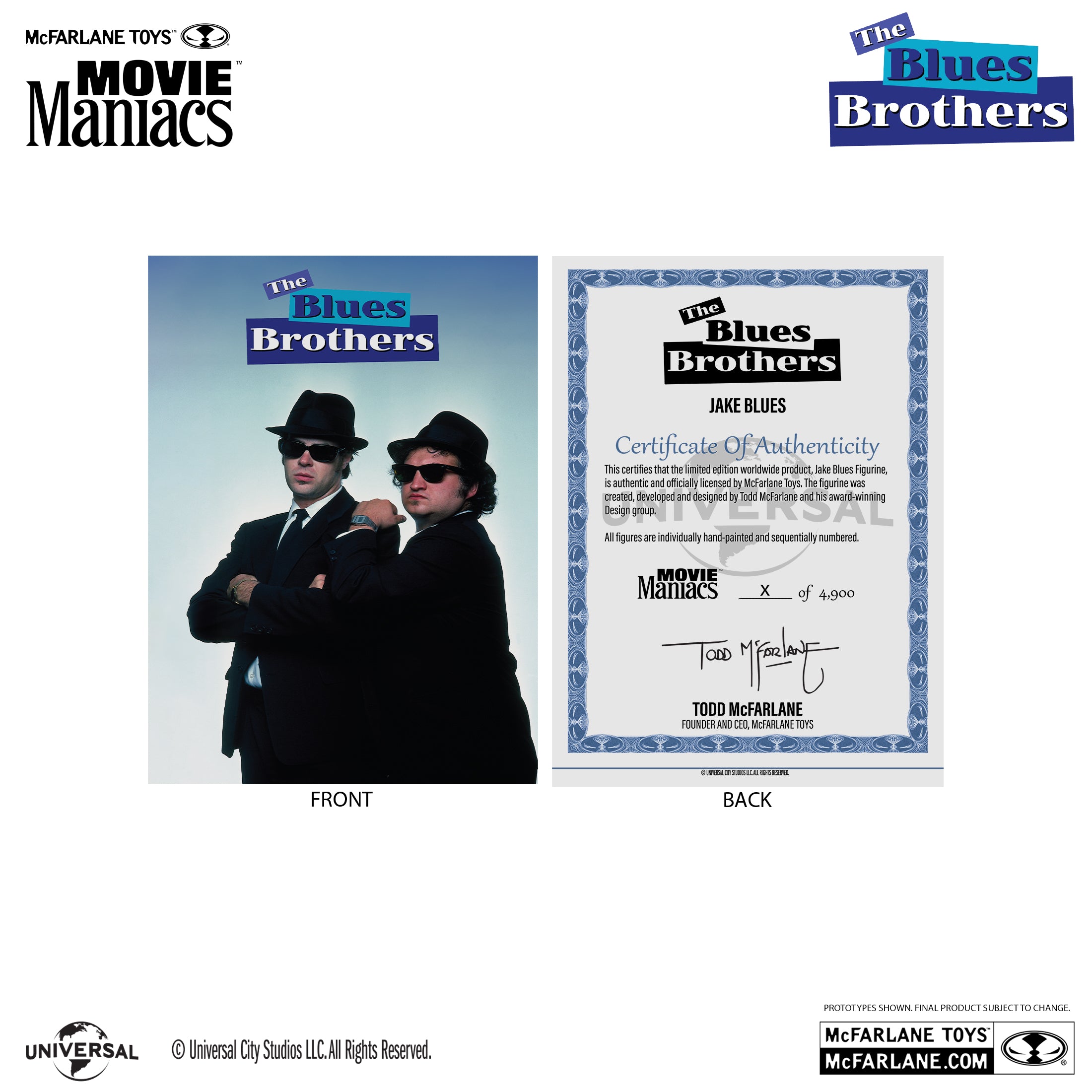 McFarlane Movie Maniacs Exclusive Gold Label Blues Brothers 2-Pack、mySite、hgirdovlk