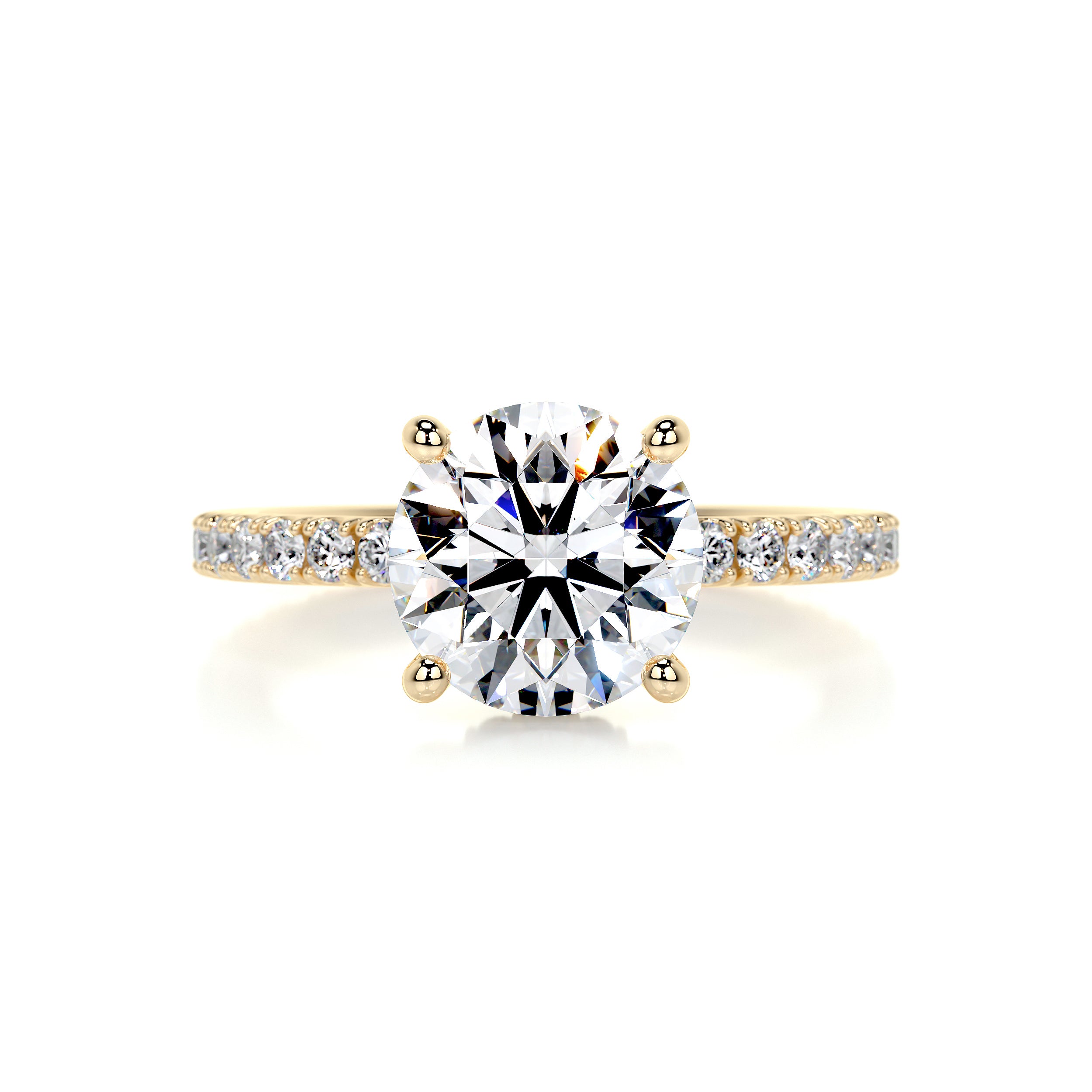 Nellie Diamond Engagement Ring -18K Yellow Gold、mySite、hinf8tx79